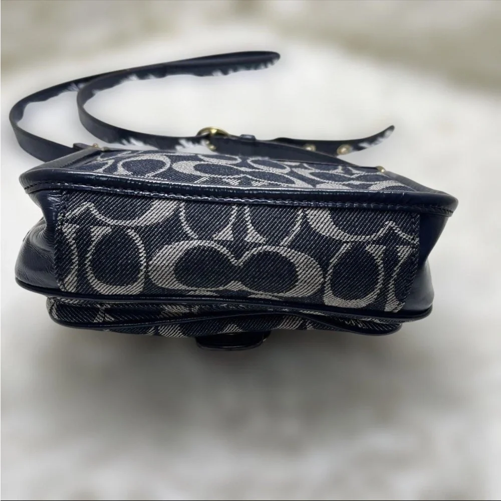 Coach Bleecker Signature Denim Jessie Swing Bag